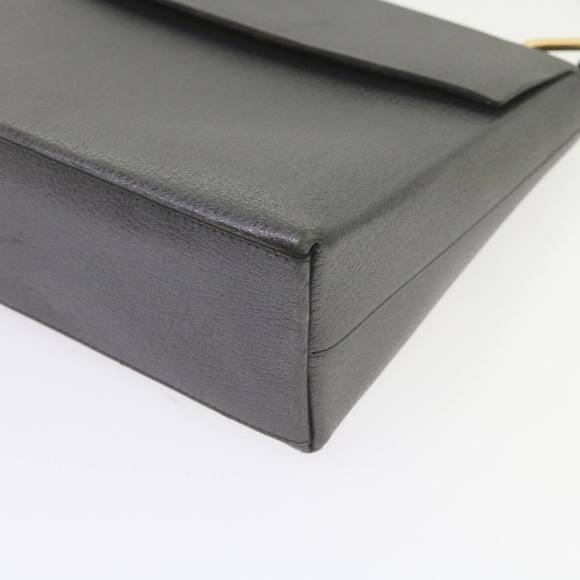 GUCCI Bamboo Hand Bag Leather Gray 001 3444 1887 Auth ar10952B - Picture 14 of 16